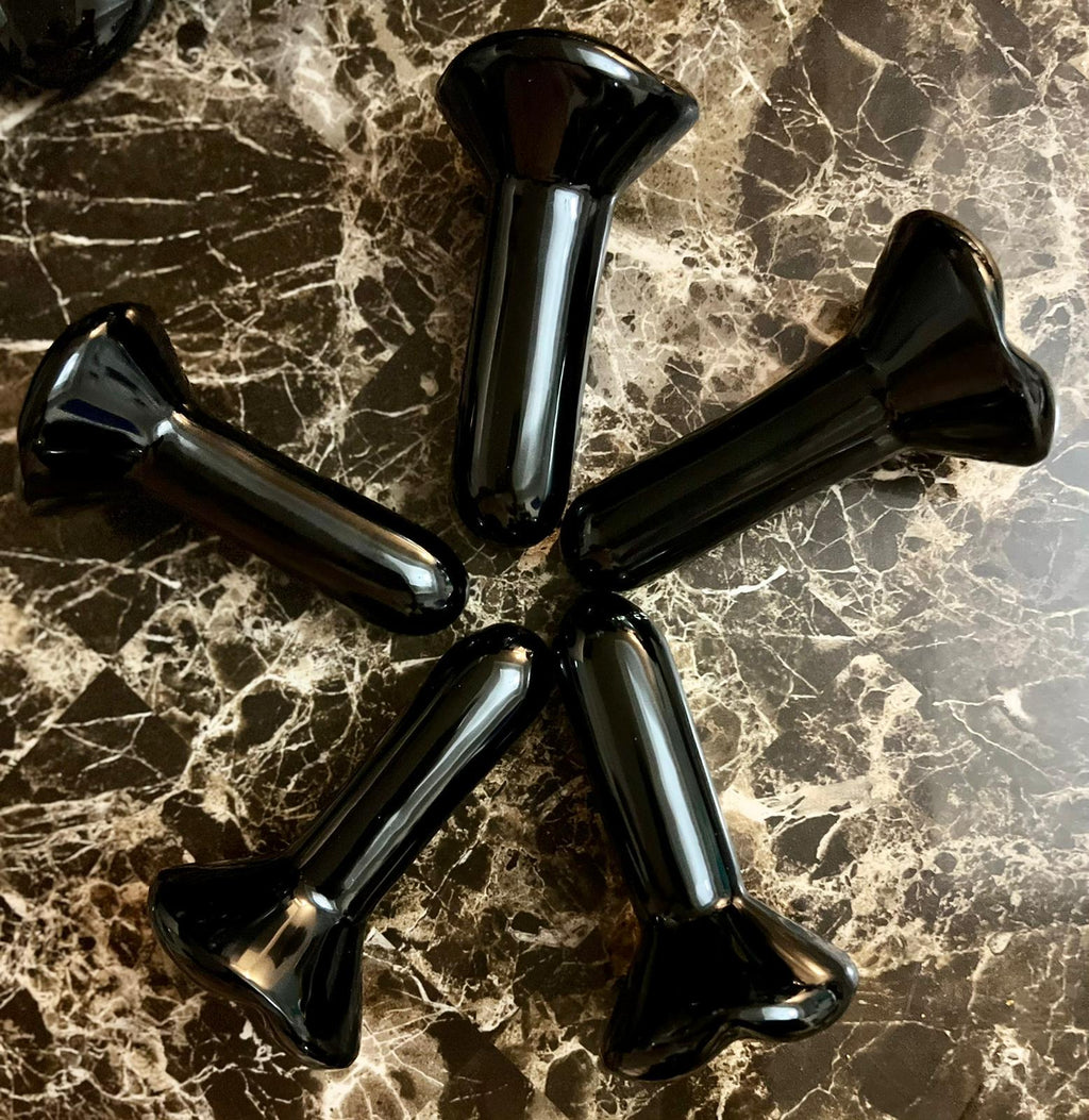 Massage Stone Professional Model Hand Carved and Triple Polished. 100 Percent Natural Obsidian Stone.